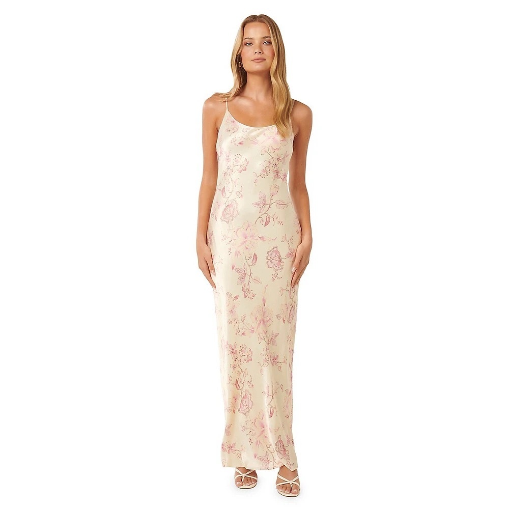 Ever New - Veronica Satin Maxi Slip Dress size 8 / Medium